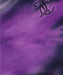 JUICY COUTURE TRACKSUITS PURPLE TIE DYE VELOUR DIAMANTE FLARED PANTS