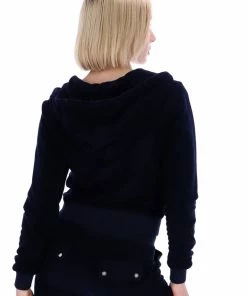 JUICY COUTURE NIGHT SKY TERRY TOWELLING ROBERTSON HOODIE TRACKSUITS