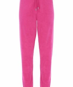JUICY COUTURE RASPBERRY ROSE TOWELLING CUFFED JOGGER