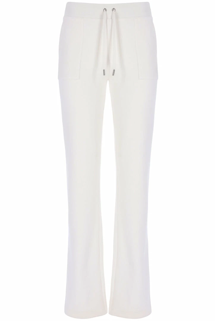 JUICY COUTURE TRACKSUITS CREAM LUXE VELOUR DEL RAY POCKETED BOTTOMS
