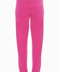 JUICY COUTURE RASPBERRY ROSE TOWELLING CUFFED JOGGER