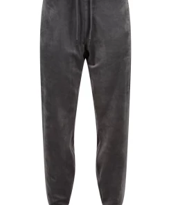 JUICY COUTURE BLACK CLASSIC VELOUR DEL RAY POCKETED BOTTOMS TRACKSUITS