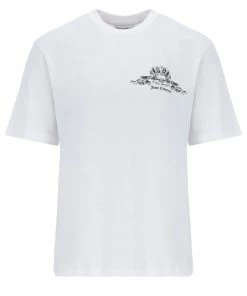 JUICY COUTURE TOPS WHITE CREST GRAPHIC UNISEX TEE