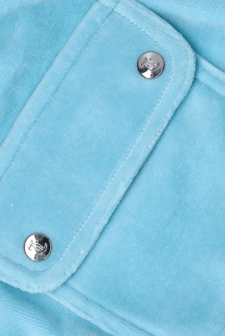 JUICY COUTURE NEW IN PETIT FOUR LUXE VELOUR DEL RAY POCKETED BOTTOMS