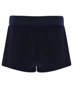 JUICY COUTURE TRACKSUITS NIGHT SKY BLUE TERRY TOWELLING TRACK SHORT