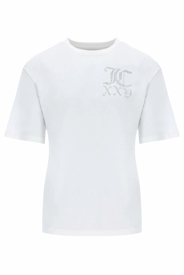 JUICY COUTURE TOPS WHITE ANNIVERSARY NUMERAL UNISEX TEE