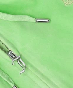 JUICY COUTURE SUMMER GREEN CLASSIC VELOUR ROBERTSON HOODIE