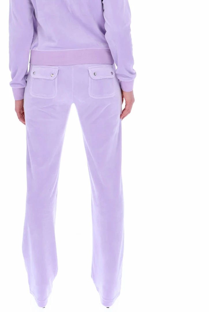 JUICY COUTURE TRACKSUITS PASTEL LILAC CLASSIC VELOUR DEL RAY POCKETED BOTTOMS