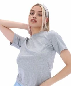 JUICY COUTURE TOPS SILVER MARL ANNIVERSARY TRUST GRAPHIC GIRLFRIEND TEE