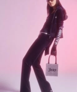 JUICY COUTURE BLACK CLASSIC VELOUR ROBERTSON HOODIE