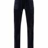 JUICY COUTURE NIGHT SKY BLUE CLASSIC VELOUR DEL RAY POCKETED BOTTOMS TRACKSUITS