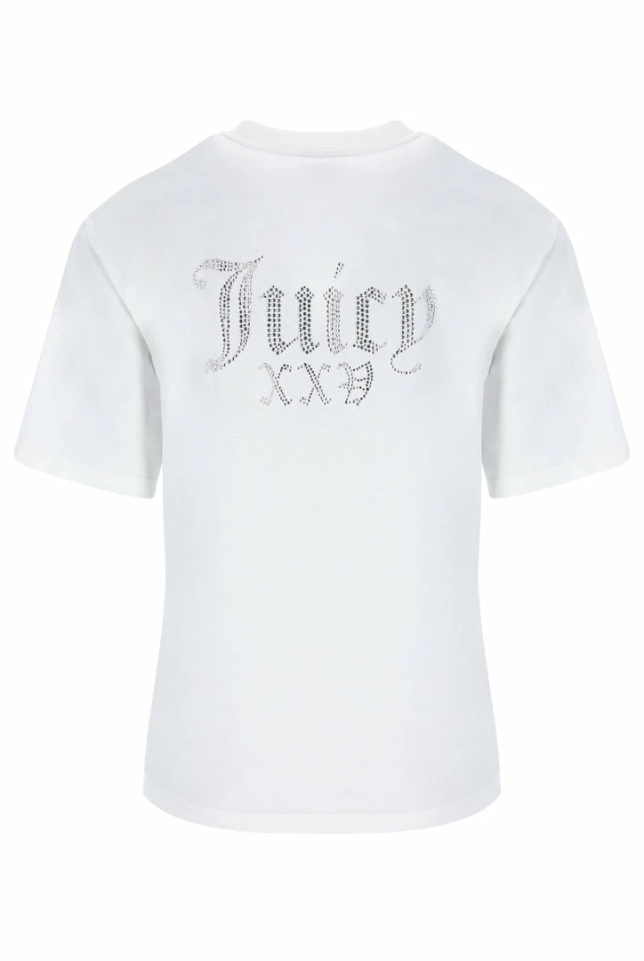 JUICY COUTURE TOPS WHITE ANNIVERSARY NUMERAL UNISEX TEE
