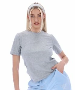 JUICY COUTURE TOPS SILVER MARL ANNIVERSARY TRUST GRAPHIC GIRLFRIEND TEE