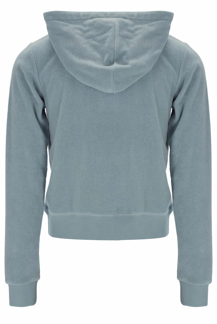 JUICY COUTURE CHINOIS GREEN TERRY TOWELLING ROBERTSON HOODIE