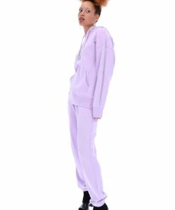 JUICY COUTURE PASTEL LILAC DIAMANTE SCRIPT BOYFRIEND JOGGERS TRACKSUITS