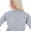 JUICY COUTURE TOPS SILVER MARL ANNIVERSARY NUMERAL UNISEX TEE