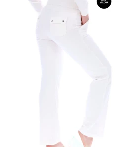 JUICY COUTURE TRACKSUITS CREAM LUXE VELOUR DEL RAY POCKETED BOTTOMS