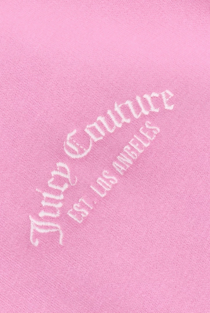 JUICY COUTURE SACHET PINK RECYCLED FLEECE CUFFED JOGGER NEW IN
