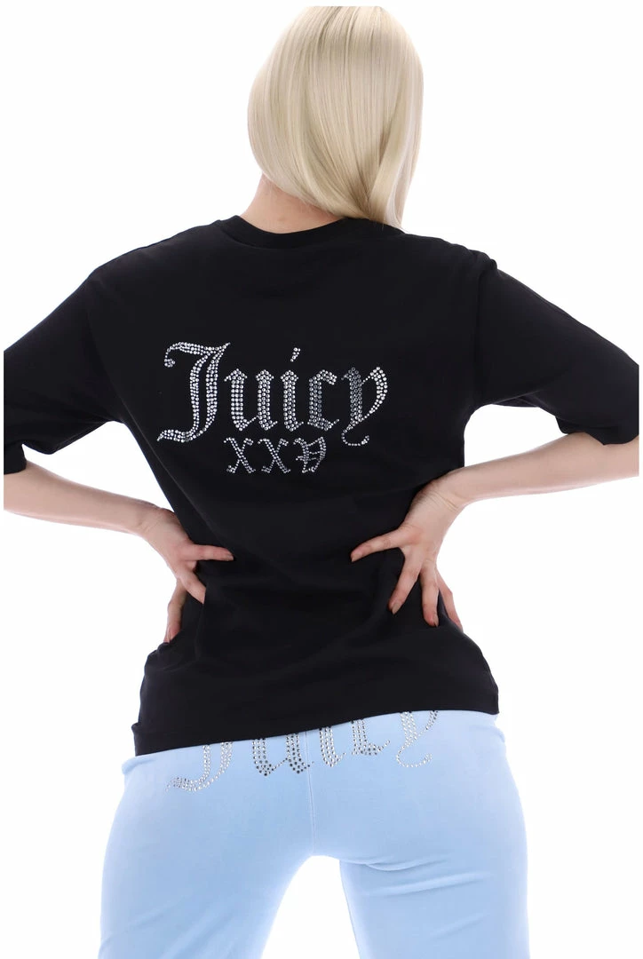 JUICY COUTURE BLACK ANNIVERSARY NUMERAL UNISEX TEE