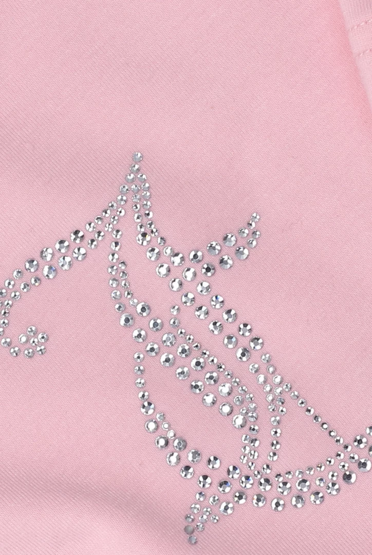 JUICY COUTURE ALMOND BLOSSOM DIAMANTE JC GIRLFRIEND TEE