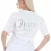 JUICY COUTURE TOPS WHITE ANNIVERSARY NUMERAL UNISEX TEE