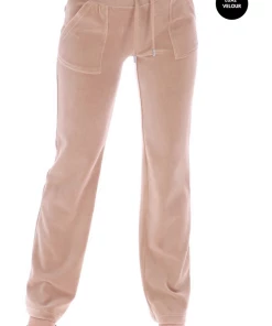 JUICY COUTURE TRACKSUITS WARM TAUPE LUXE VELOUR DEL RAY POCKETED BOTTOMS