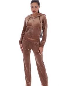 JUICY COUTURE SPRING SUMMER'22 COLLECTION ACORN CLASSIC VELOUR ROBERTSON HOODIE