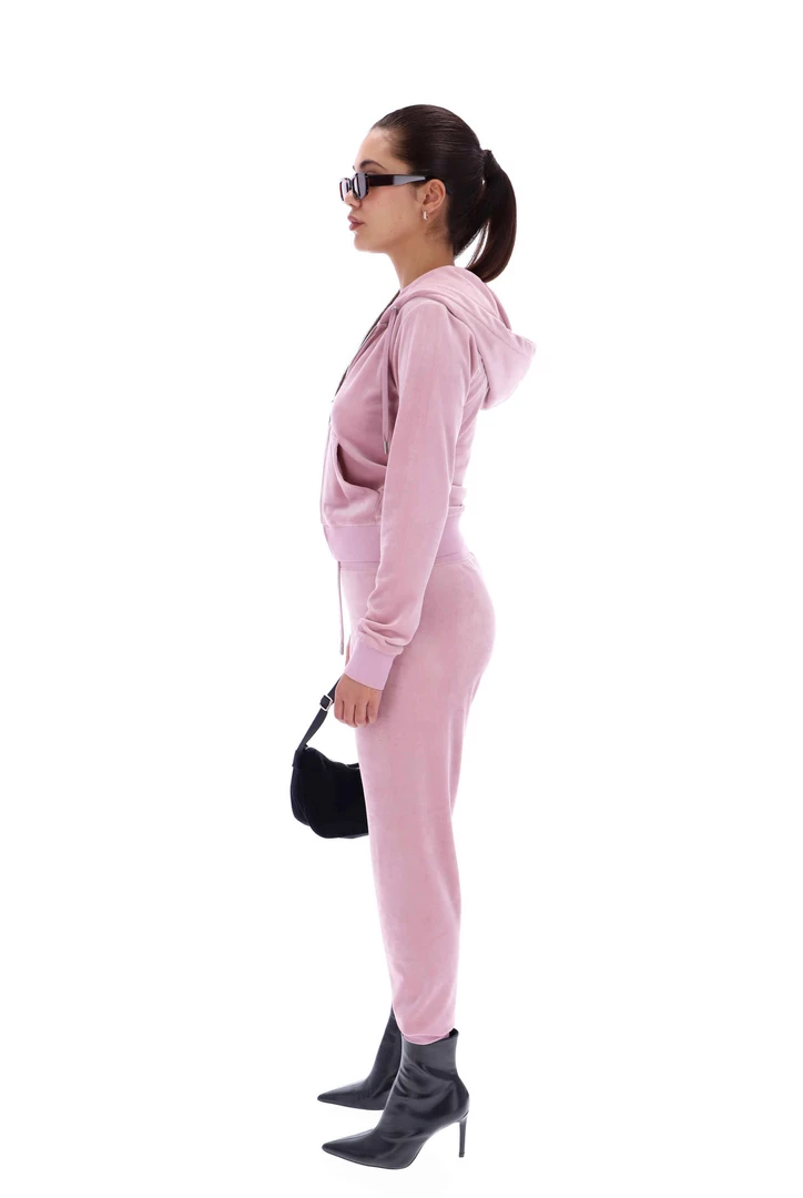 JUICY COUTURE KEEPSAKE LILAC CLASSIC VELOUR CUFFED JOGGER SPRING SUMMER '22 COLLECTION