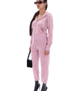 JUICY COUTURE KEEPSAKE LILAC CLASSIC VELOUR CUFFED JOGGER SPRING SUMMER'22 COLLECTION