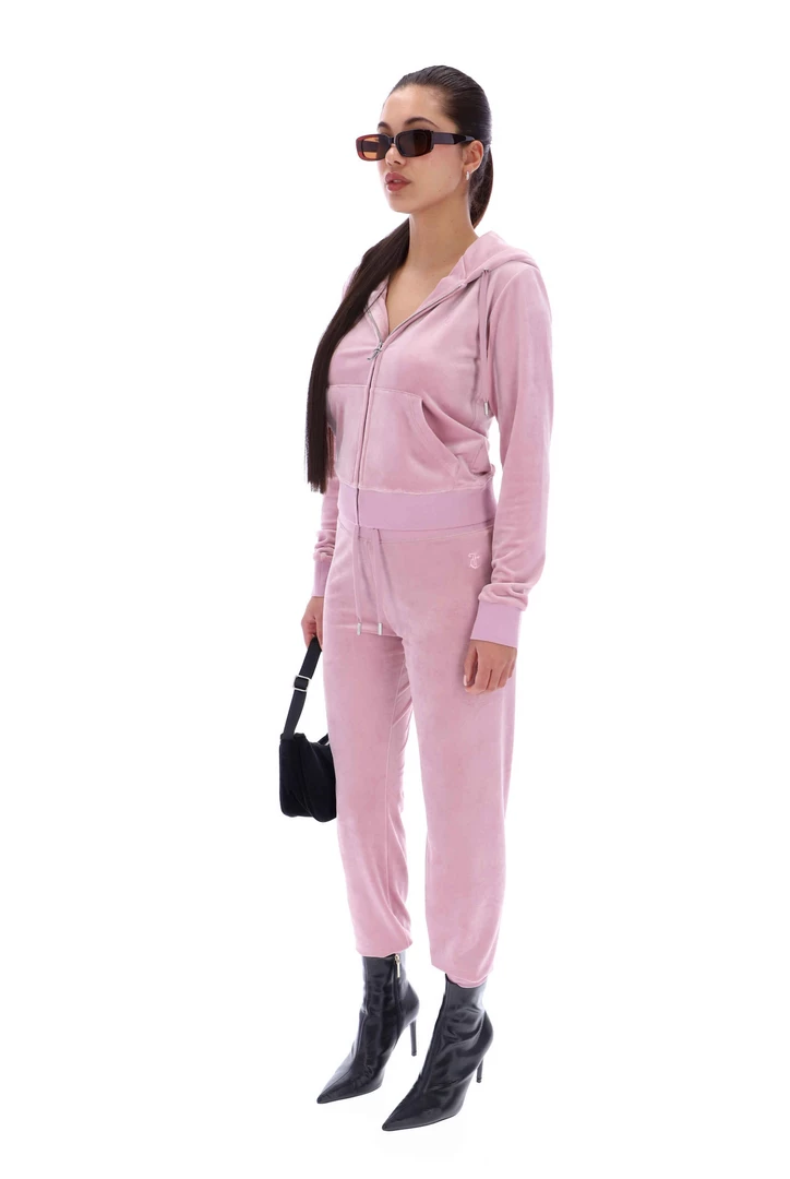 JUICY COUTURE KEEPSAKE LILAC CLASSIC VELOUR CUFFED JOGGER SPRING SUMMER '22 COLLECTION
