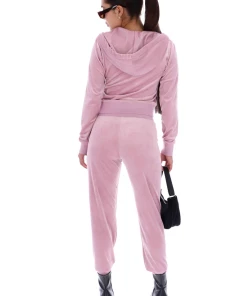 JUICY COUTURE KEEPSAKE LILAC CLASSIC VELOUR CUFFED JOGGER SPRING SUMMER'22 COLLECTION