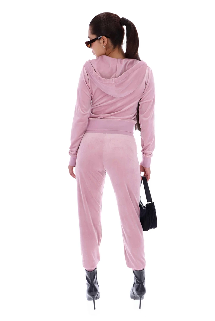 JUICY COUTURE KEEPSAKE LILAC CLASSIC VELOUR CUFFED JOGGER SPRING SUMMER '22 COLLECTION