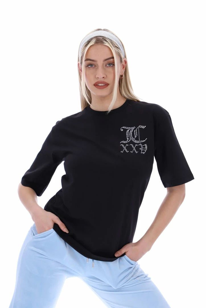 JUICY COUTURE BLACK ANNIVERSARY NUMERAL UNISEX TEE