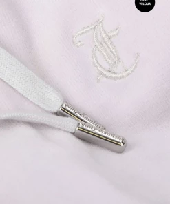 JUICY COUTURE TRACKSUITS QUIET GREY LUXE VELOUR TRACK SHORT