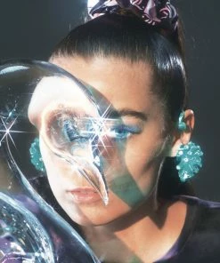 JUICY COUTURE ORCHID PINK CHECK VELOUR SCRUNCHIE