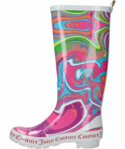 JUICY COUTURE SWIRL WELLINGTON BOOTS