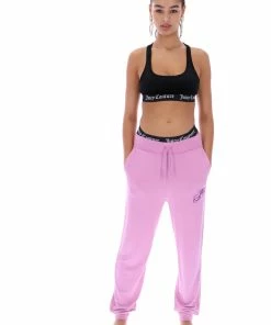 JUICY COUTURE TRACKSUITS ORCHID PINK BAMBOO SLIM FIT JERSEY JOGGER
