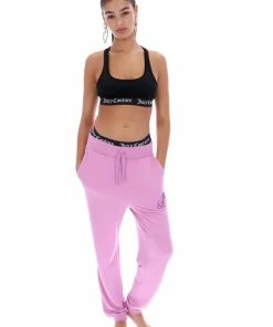 JUICY COUTURE TRACKSUITS ORCHID PINK BAMBOO SLIM FIT JERSEY JOGGER