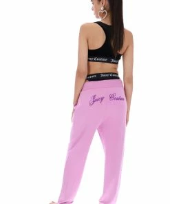 JUICY COUTURE TRACKSUITS ORCHID PINK BAMBOO SLIM FIT JERSEY JOGGER