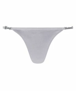 JUICY COUTURE DAPPLE GREY VELVET THONG SPRING SUMMER '22 COLLECTION