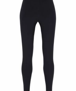 JUICY COUTURE SPRING SUMMER'22 COLLECTION BLACK LOGO WAISTBAND LEGGING