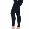 JUICY COUTURE SPRING SUMMER '22 COLLECTION BLACK LOGO WAISTBAND LEGGING