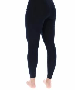 JUICY COUTURE SPRING SUMMER '22 COLLECTION BLACK LOGO WAISTBAND LEGGING