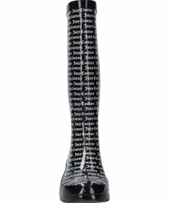 JUICY COUTURE FOOTWEAR BLACK WELLINGTON BOOTS