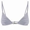 JUICY COUTURE DAPPLE GREY VELVET TRIANGLE BRA