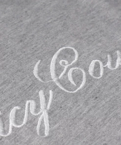 JUICY COUTURE TOPS BAMBOO JERSEY CREW NECK CROP SWEATSHIRT