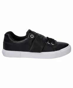 JUICY COUTURE FOOTWEAR BLACK PU TRAINER