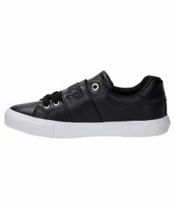JUICY COUTURE FOOTWEAR BLACK PU TRAINER