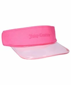JUICY COUTURE FLURO PINK SHEER BRIM VISOR