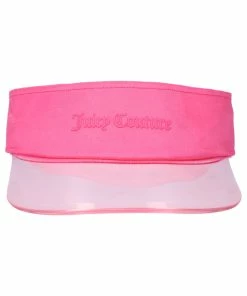 JUICY COUTURE FLURO PINK SHEER BRIM VISOR